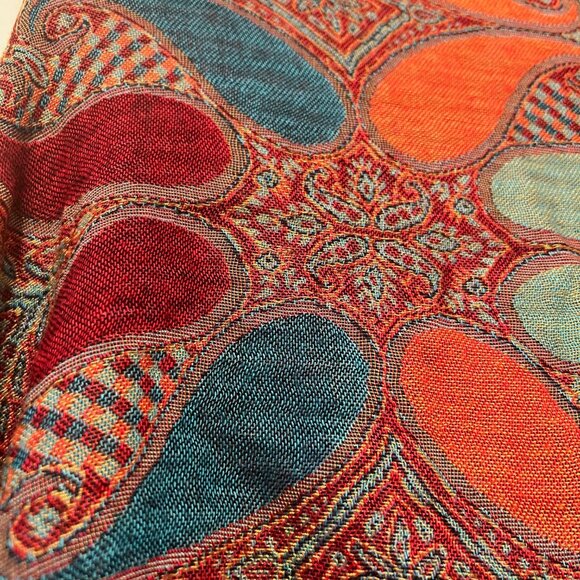 Pashmina Cashmere Scarf-Beautiful Bright Colors-27" x 86"- Warm/Cozy-Versatile - Picture 4 of 16
